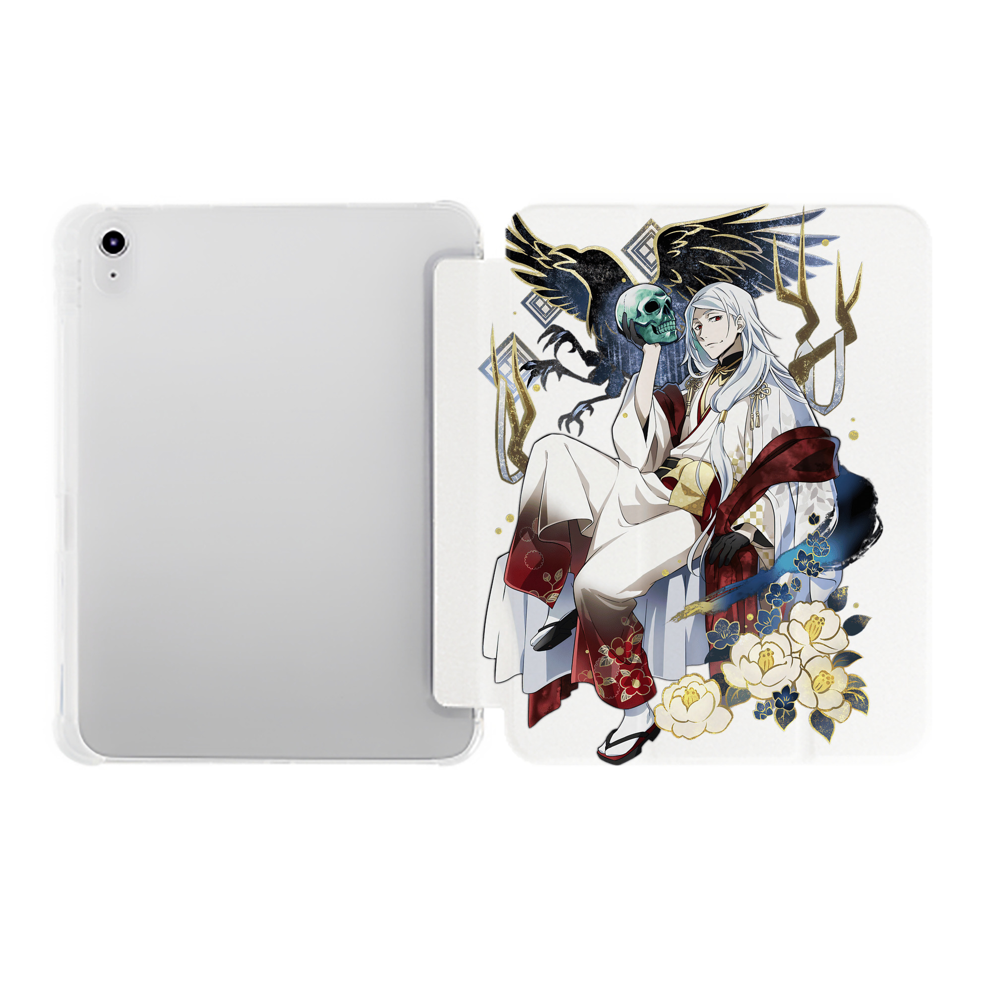 （画像用） 文豪ストレイドッグス Bungo Stray Dogs IPad ケース ペン収納付き 三つ折りスタンド PUレザー×シリコン 対応機種9.5/10.5/10.9インチ